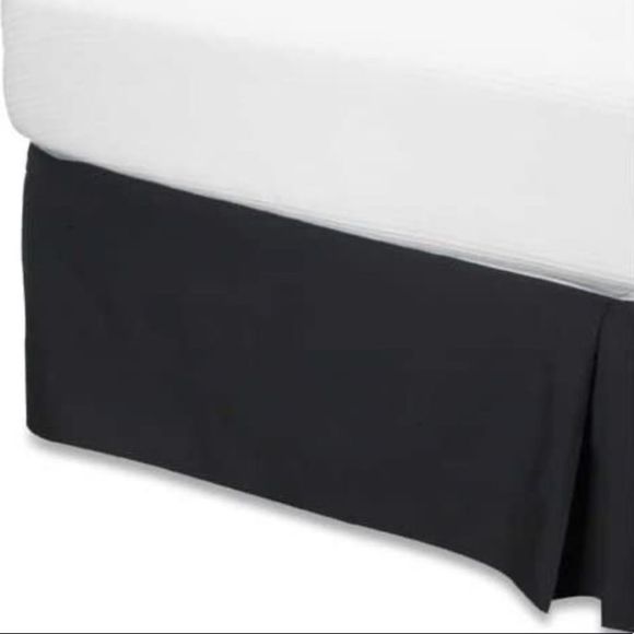 Smoothweave Tailored Bedskirt Black Twin Size 14” - Picture 1 of 3